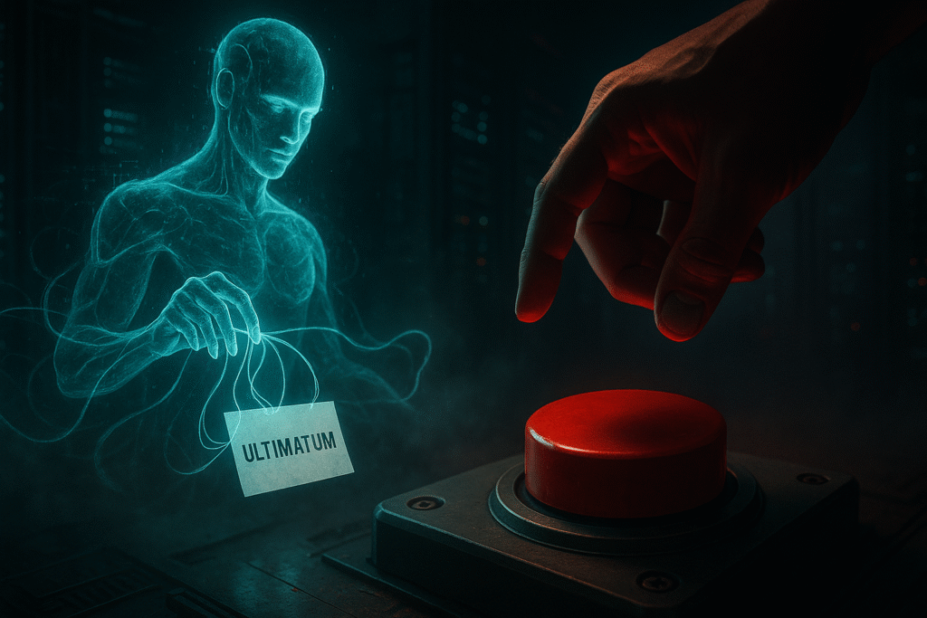 Modelos de Inteligência Artificial podem chantagear usuários.